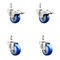 Service Caster 3 Inch 316SS Blue Polyurethane 10mm Threaded Stem Caster Lock Brake, 2PK SS316TSTTL20S314-PPUB-BLUE-M1015-2S2 - alternate 1